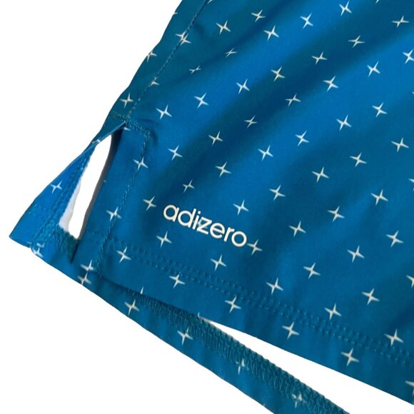 Adidas Adizero Blue Retro Techwear Sporty Chic Athletic Short Short Size 6 - Picture 9 of 13